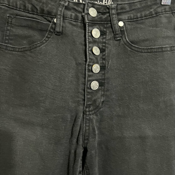 Organic Blue Black Light Washed Denim Skinny Leg Size 11 - Picture 6 of 8